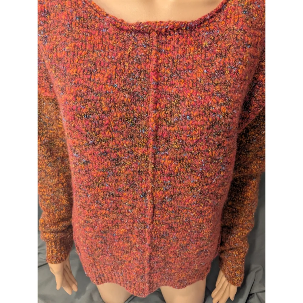 Sundance Sweater Woman's Large Sweater Crew Neck Pink Contasts - Picture 7 of 8